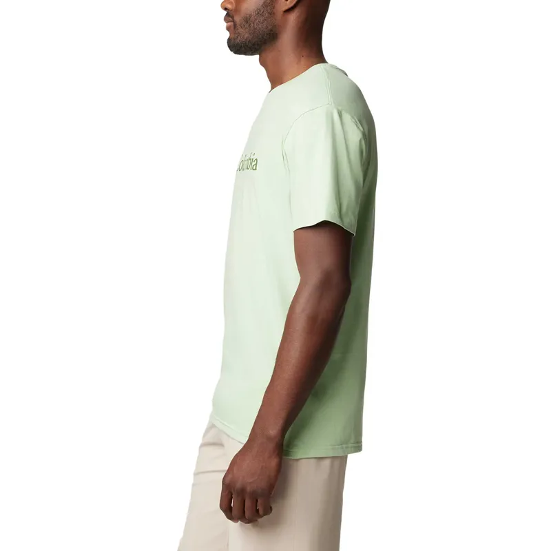 Columbia Men's CSC Basic Logo Short Sleeve T-Shirt in Sage Leaf/Canteen -3