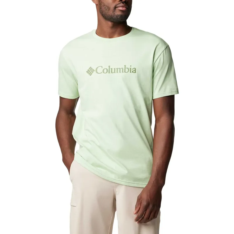 Columbia Men's CSC Basic Logo Short Sleeve T-Shirt in Sage Leaf/Canteen -2