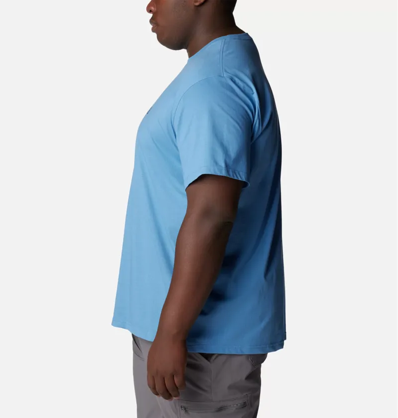 Columbia Men's CSC Basic Logo Short Sleeve T-Shirt in Skyler/Collegiate Navy - Extended Sizes-2