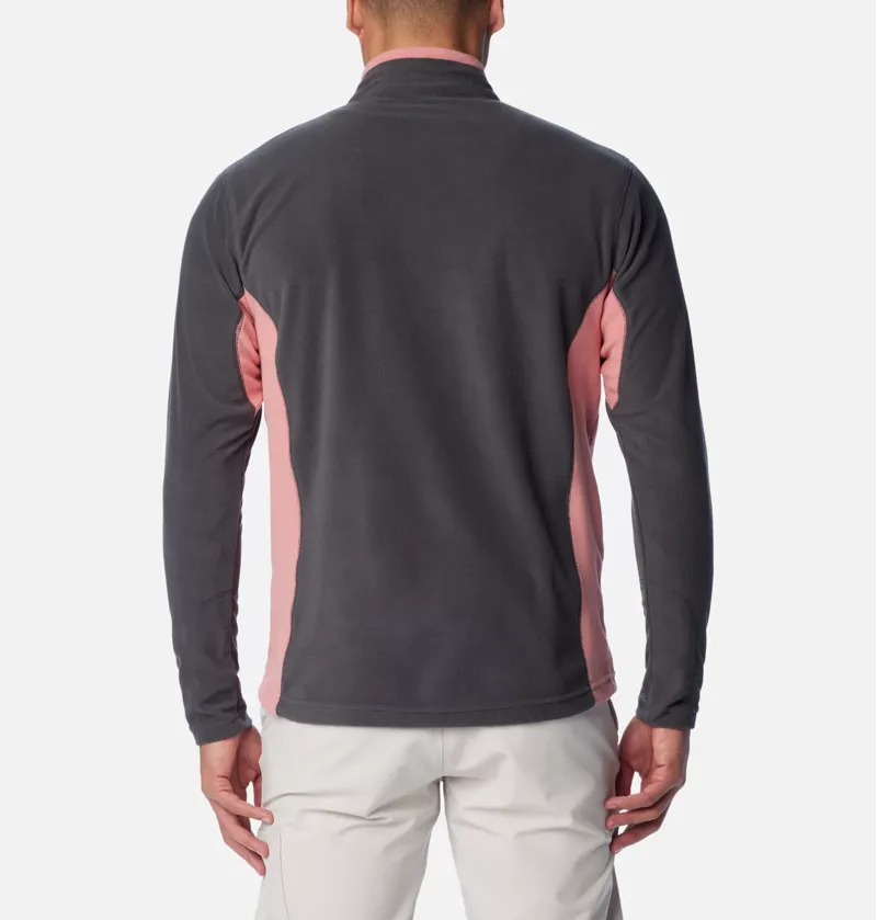 Columbia Men's Klamath Range II Half Zip in Shark/Pink Agave-1
