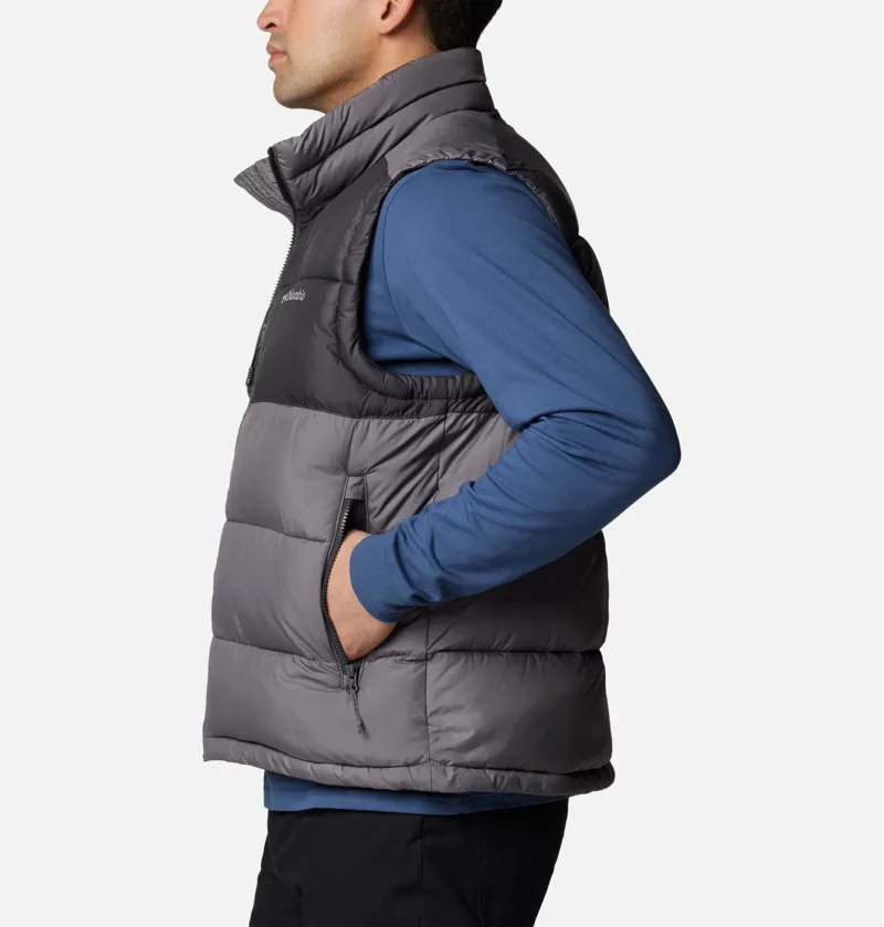 Columbia Men's Pike Lake II Puffer Vest in City Grey/Shark-2