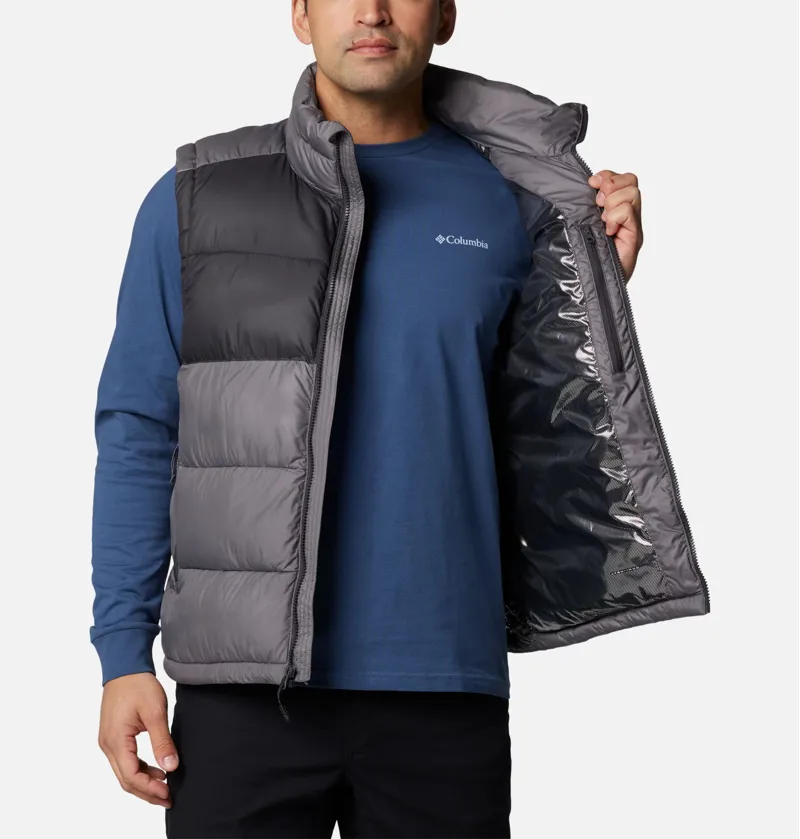 Columbia Men's Pike Lake II Puffer Vest in City Grey/Shark-7