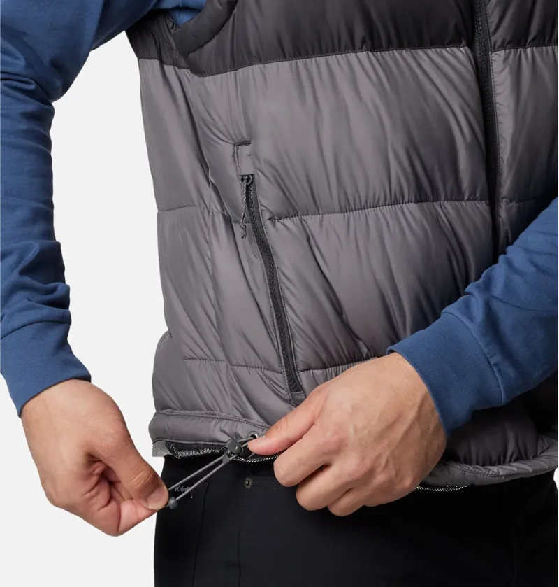 Columbia Men's Pike Lake II Puffer Vest in City Grey/Shark-5