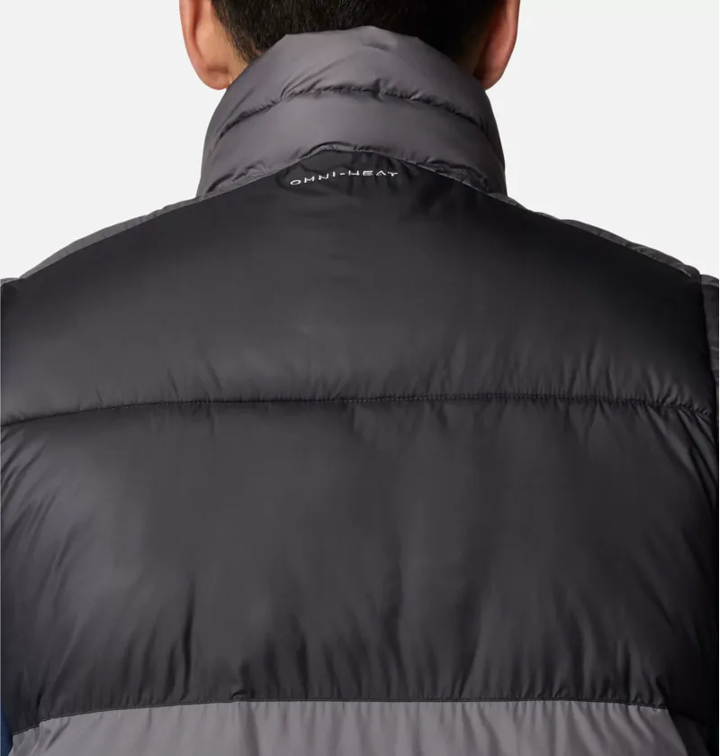 Columbia Men's Pike Lake II Puffer Vest in City Grey/Shark-4