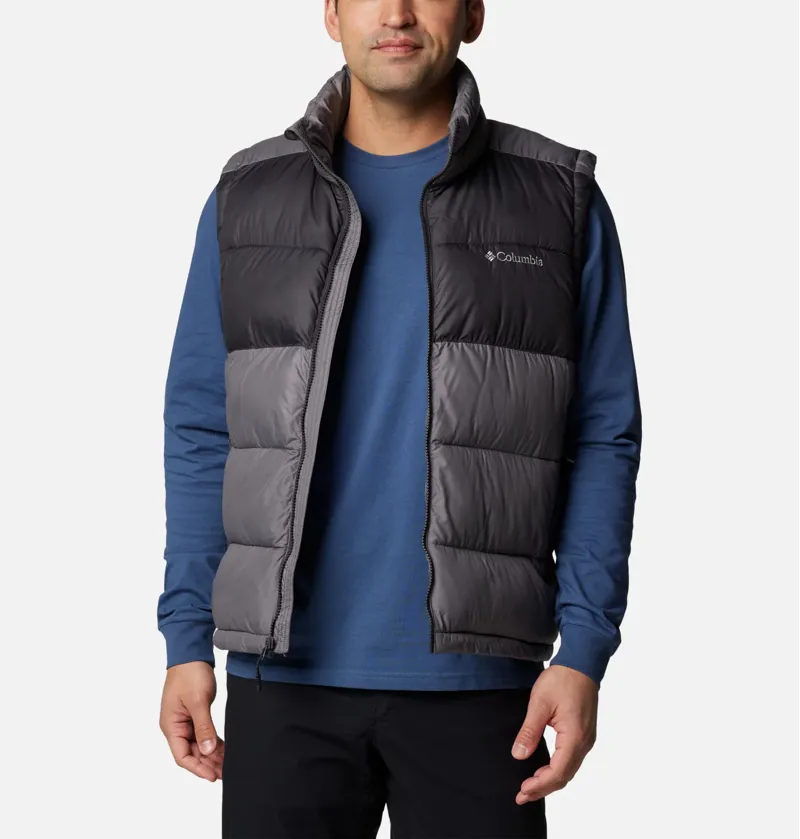 Columbia Men's Pike Lake II Puffer Vest in City Grey/Shark-8