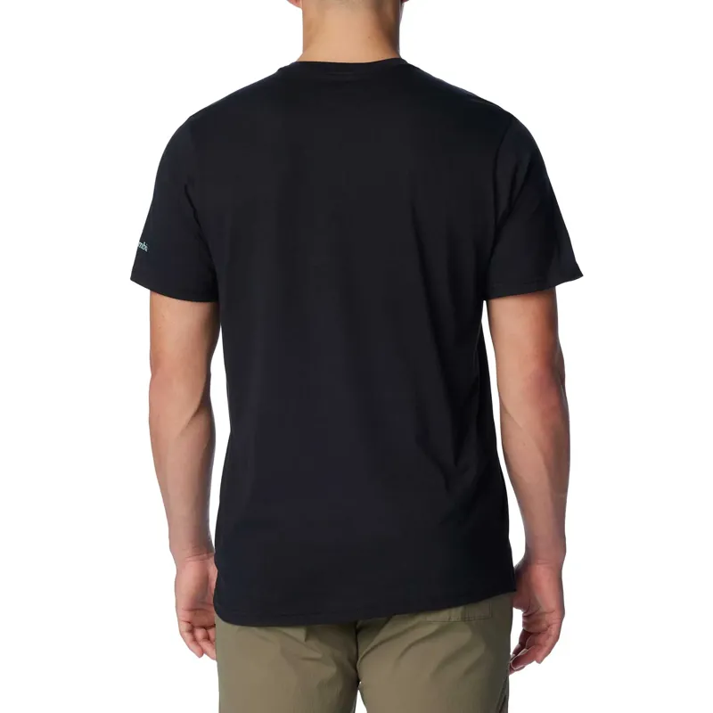 Columbia Men's Rockaway River Outdoor Short Sleeve T-Shirt in Black/Bearly Stroll-1