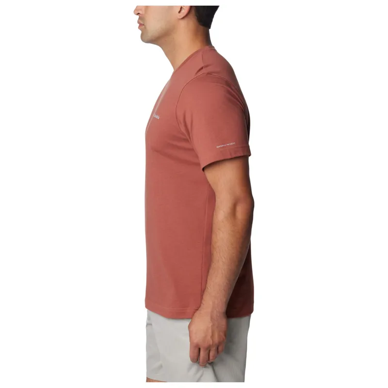 Columbia Men's Thistletown Hills Short Sleeve T-Shirt in Auburn Heather-3