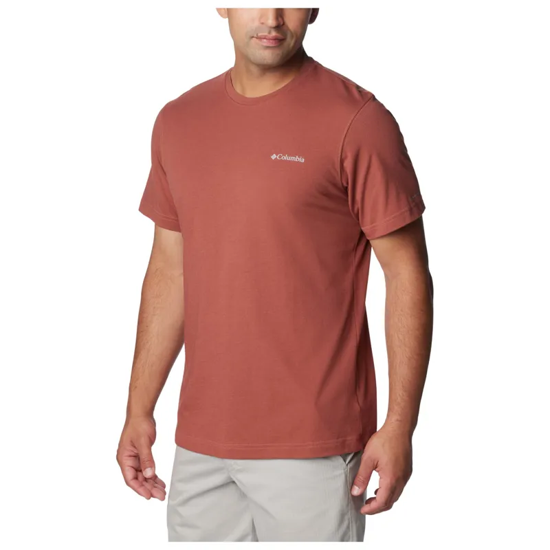 Columbia Men's Thistletown Hills Short Sleeve T-Shirt in Auburn Heather-2