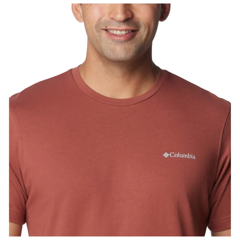 Columbia Men's Thistletown Hills Short Sleeve T-Shirt in Auburn Heather-4