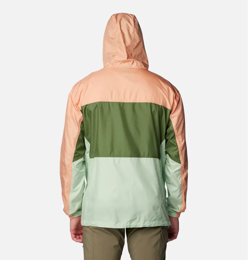 Columbia Men's Trail Traveler Windbreaker in Sage Leaf/Canteen-2