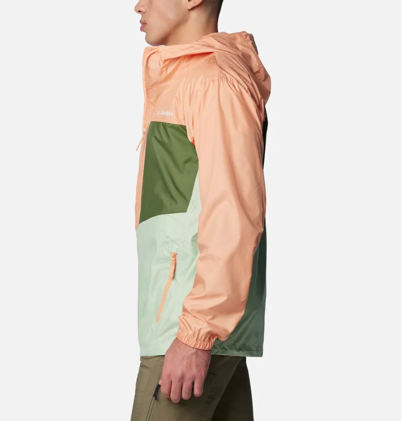 Columbia Men's Trail Traveler Windbreaker in Sage Leaf/Canteen-1