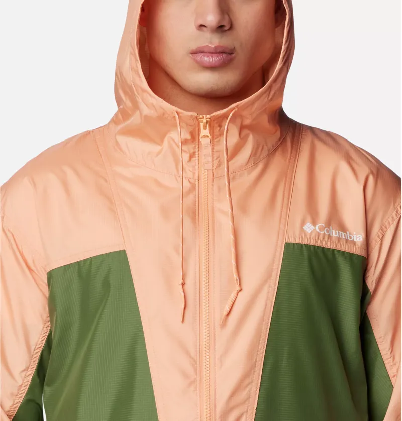 Columbia Men's Trail Traveler Windbreaker in Sage Leaf/Canteen-3