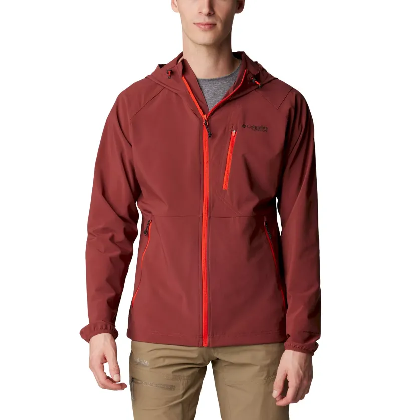 Columbia Men's Triple Canyon Hooded Softshell Jacket in Spice