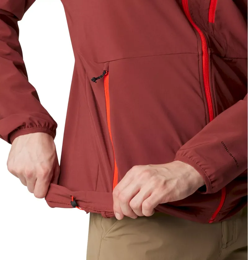 Columbia Men's Triple Canyon Hooded Softshell Jacket in Spice-3