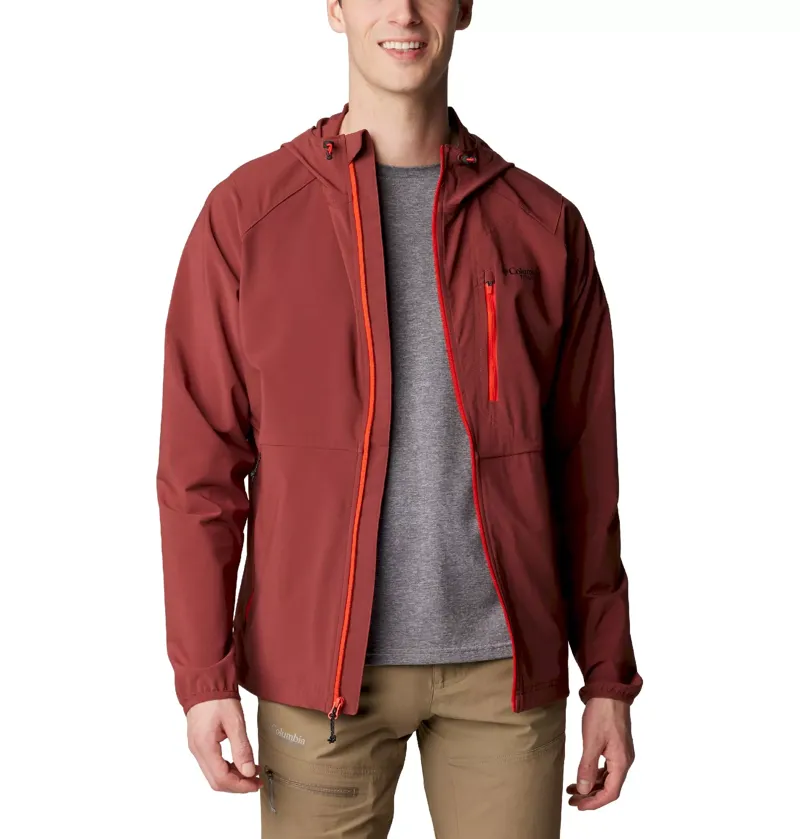Columbia Men's Triple Canyon Hooded Softshell Jacket in Spice-5