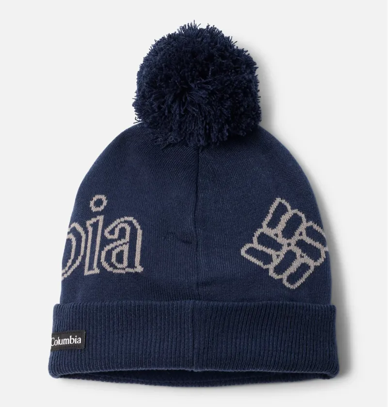 Columbia Kid's Polar Powder Beanie in Collegiate Navy/Columbia Grey-1