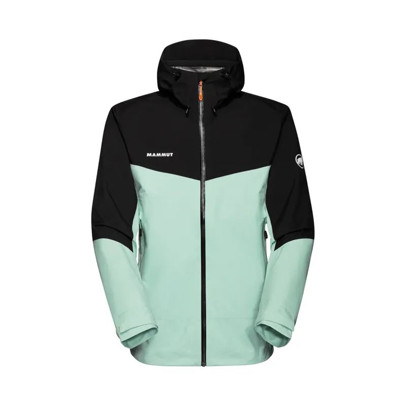 Mammut Men's Convey Tour HS Hooded Jacket in Neo Mint/Black
