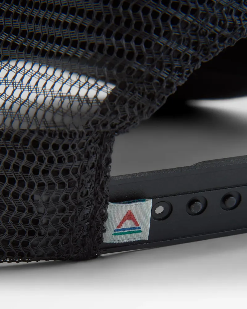 Passenger Core Organic Cotton Trucker Cap in Black/White-3