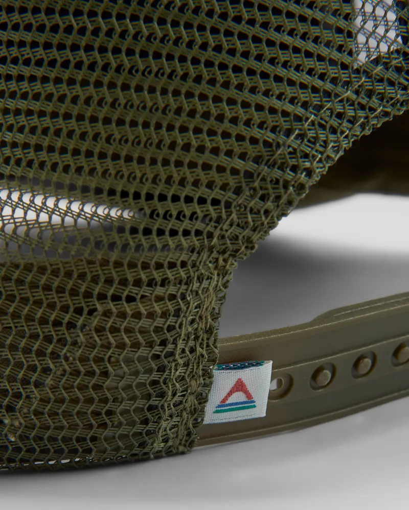 Passenger Core Organic Cotton Trucker Cap in Khaki-3