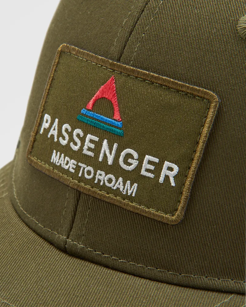 Passenger Core Organic Cotton Trucker Cap in Khaki-2