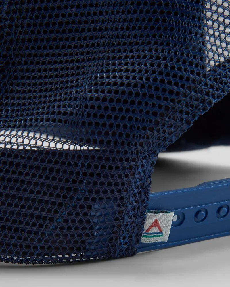 Passenger Core Organic Cotton Trucker Cap in Rich Navy.-3