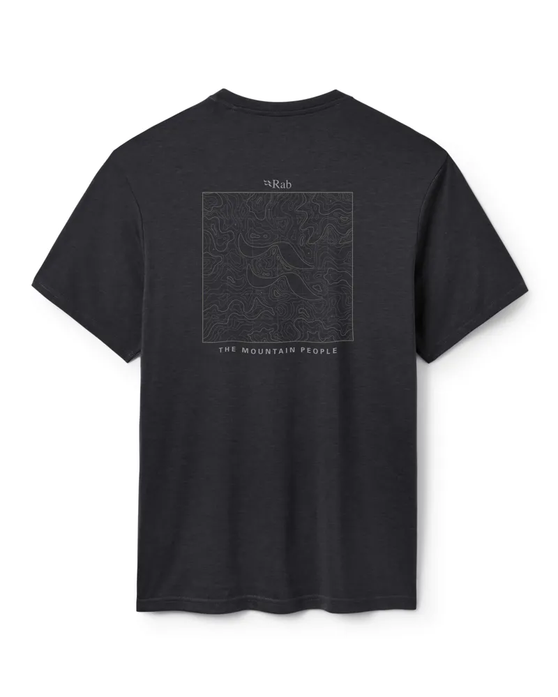 Rab Men's Crimp Elevation Tee in Beluga-1