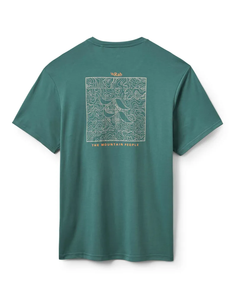 Rab Men's Crimp Elevation Tee in Sage-1