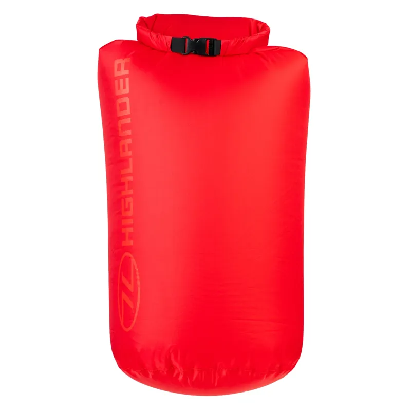 Highlander Lightweight Waterproof Dry Bags V2 in Red - 25L