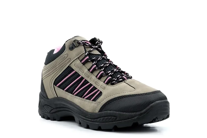 DEK Women's Grassmere Boots in Grey/Pink-1
