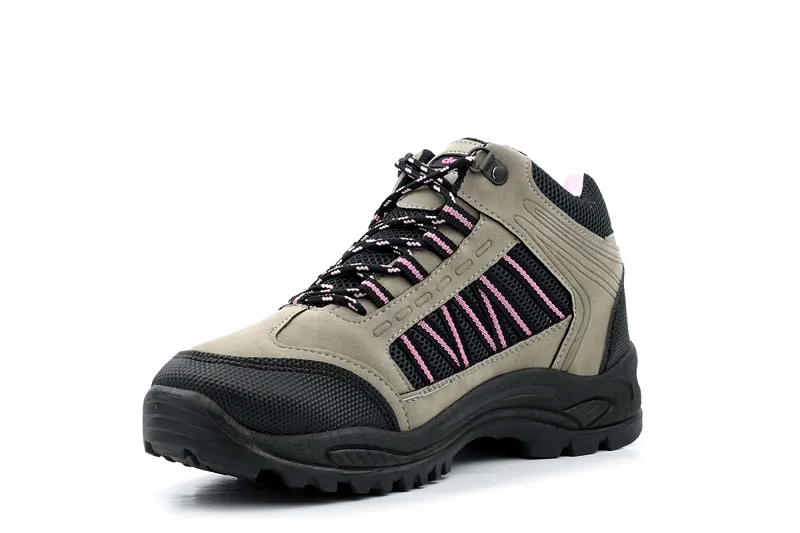 DEK Women's Grassmere Boots in Grey/Pink-2