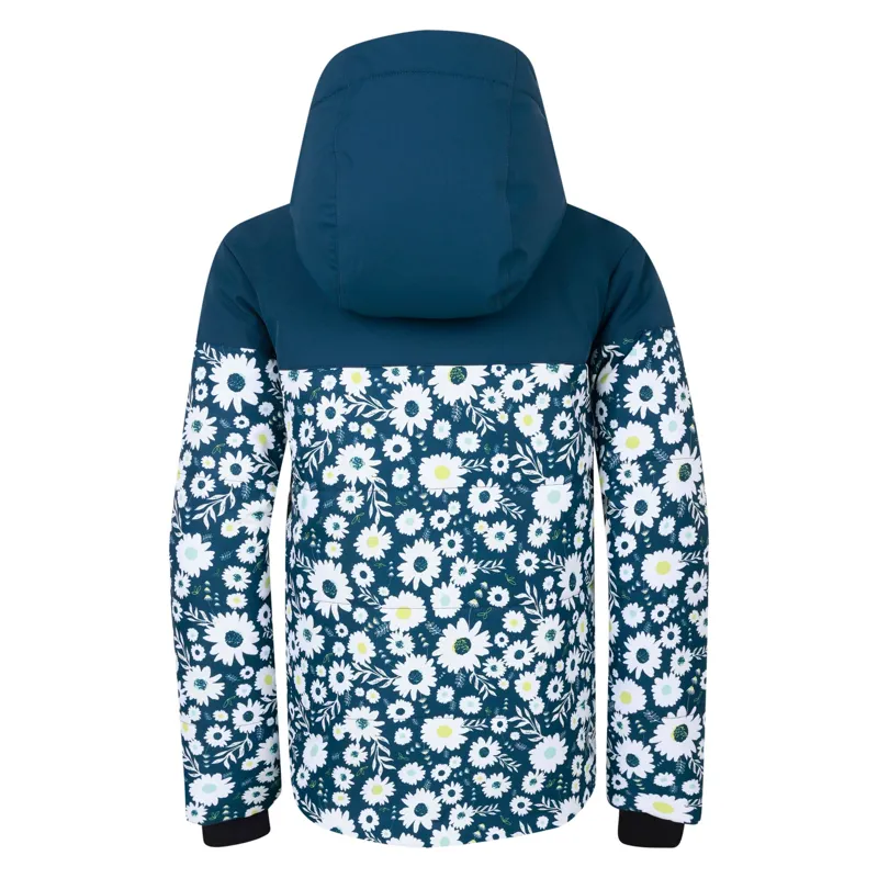 Dare2b Kid's Liftie Ski Jacket in Moonlight Denim/Moonlight Denim Daisy Print-2