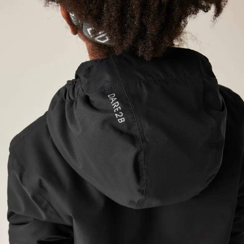 Dare2b Kid's Impose V Ski Jacket in Black/Iron-9