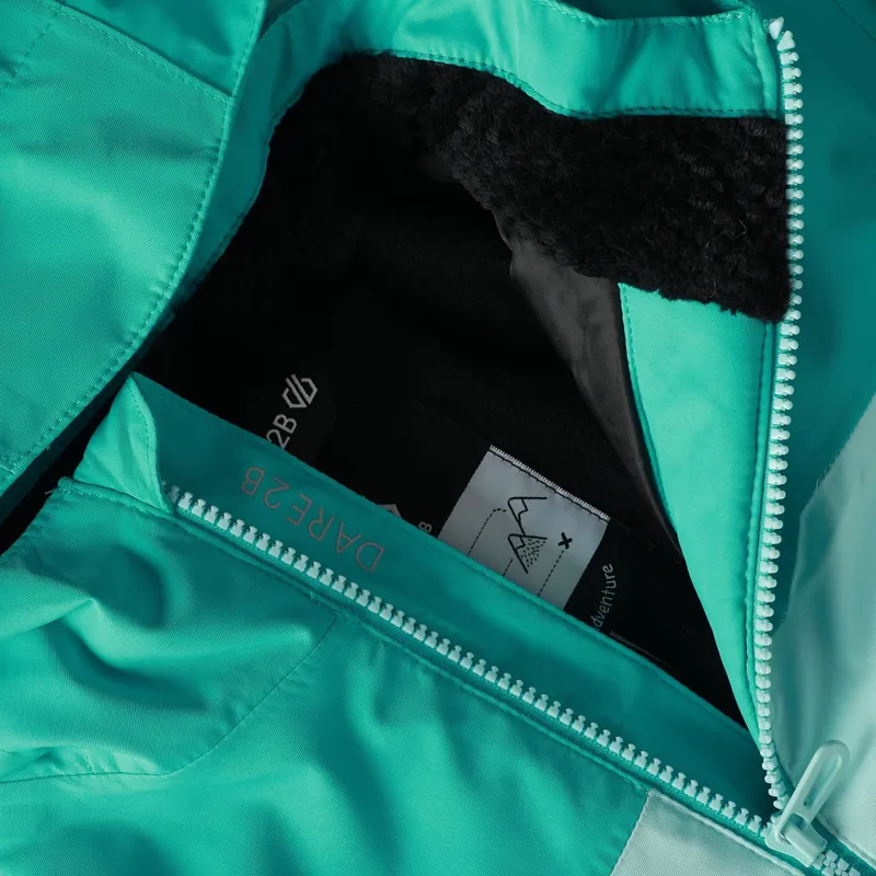 Dare2b Kid's Piste Jacket in Turquoise/Water Ballet-3