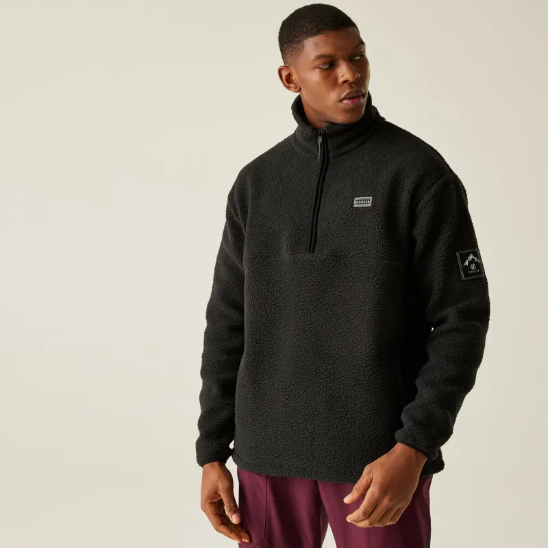 Dare2b Men's Twin Tip 1/2 Zip Fleece in Black-3