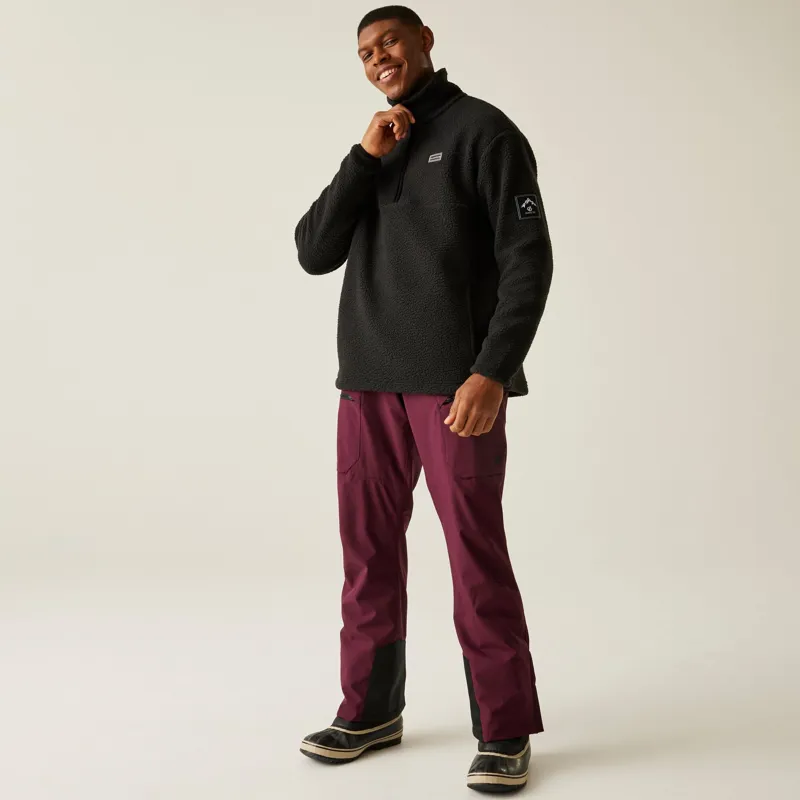 Dare2b Men's Twin Tip 1/2 Zip Fleece in Black-5