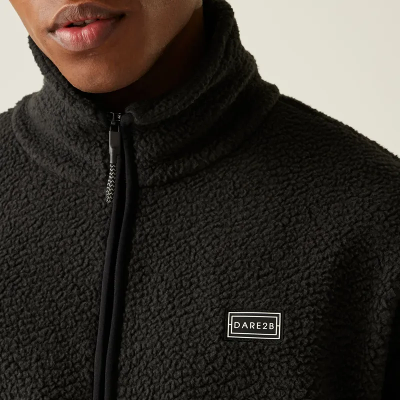 Dare2b Men's Twin Tip 1/2 Zip Fleece in Black-6