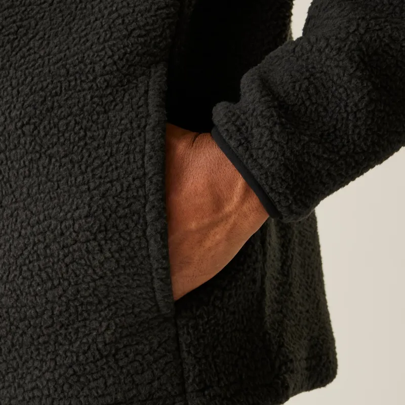 Dare2b Men's Twin Tip 1/2 Zip Fleece in Black-8