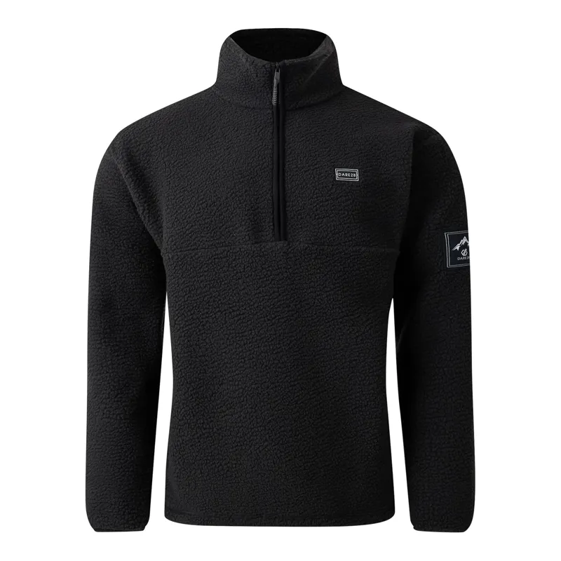 Dare2b Men's Twin Tip 1/2 Zip Fleece in Black