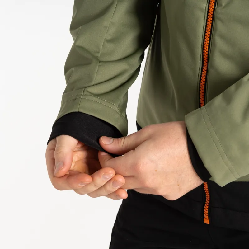 Dare2b Men's Mountaineer Softshell Jacket in Olivine Green/Black-7