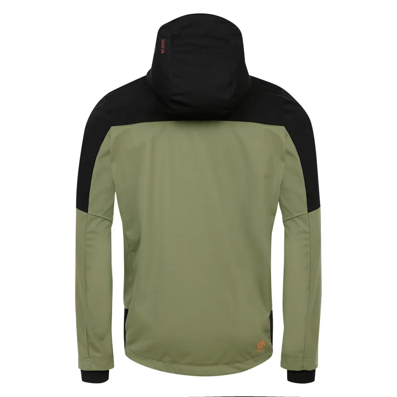 Dare2b Men's Mountaineer Softshell Jacket in Olivine Green/Black-1