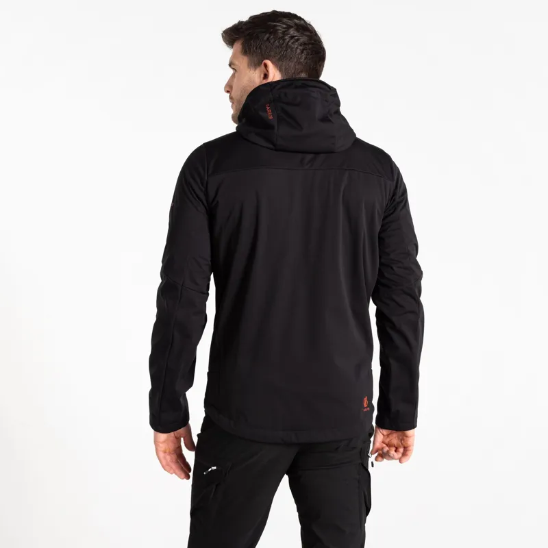 Dare2b Men's Mountaineer Softshell Jacket in Black-1