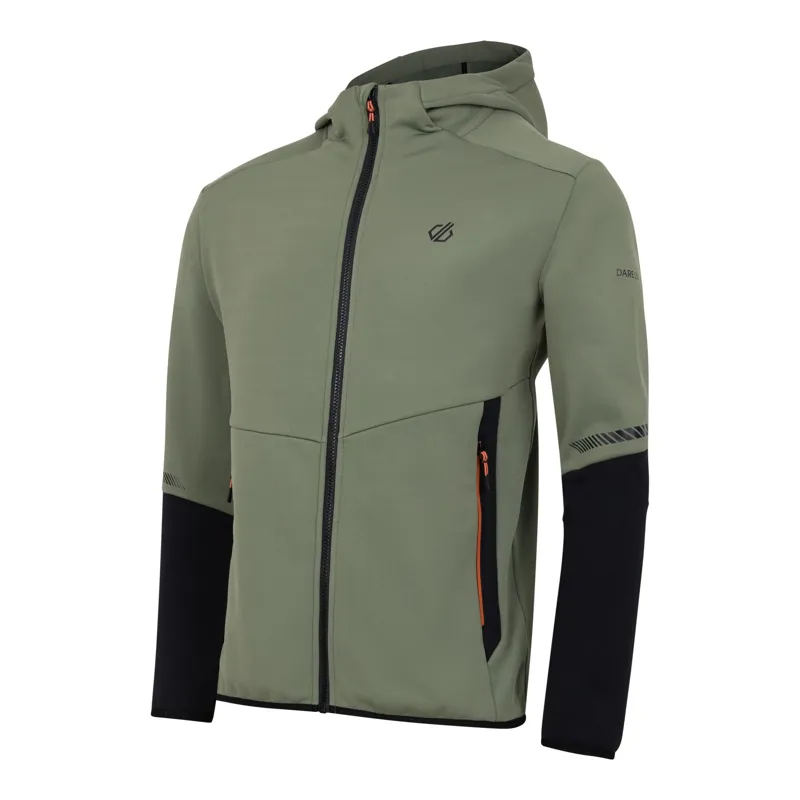 Dare2b Men's Camber Core Stretch Midlayer in Olivine Green-2