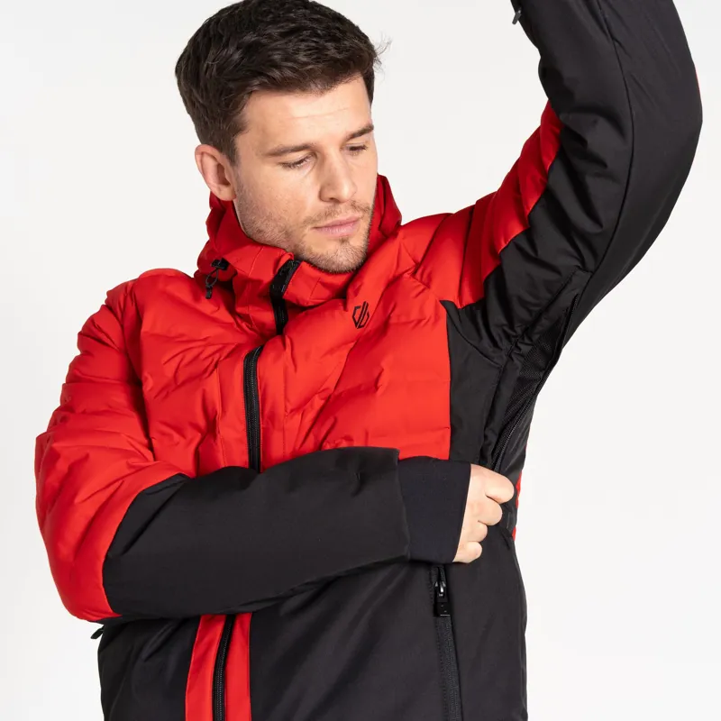 Dare2b Men's Ollie II Ski Jacket in Danger Red/Black-7