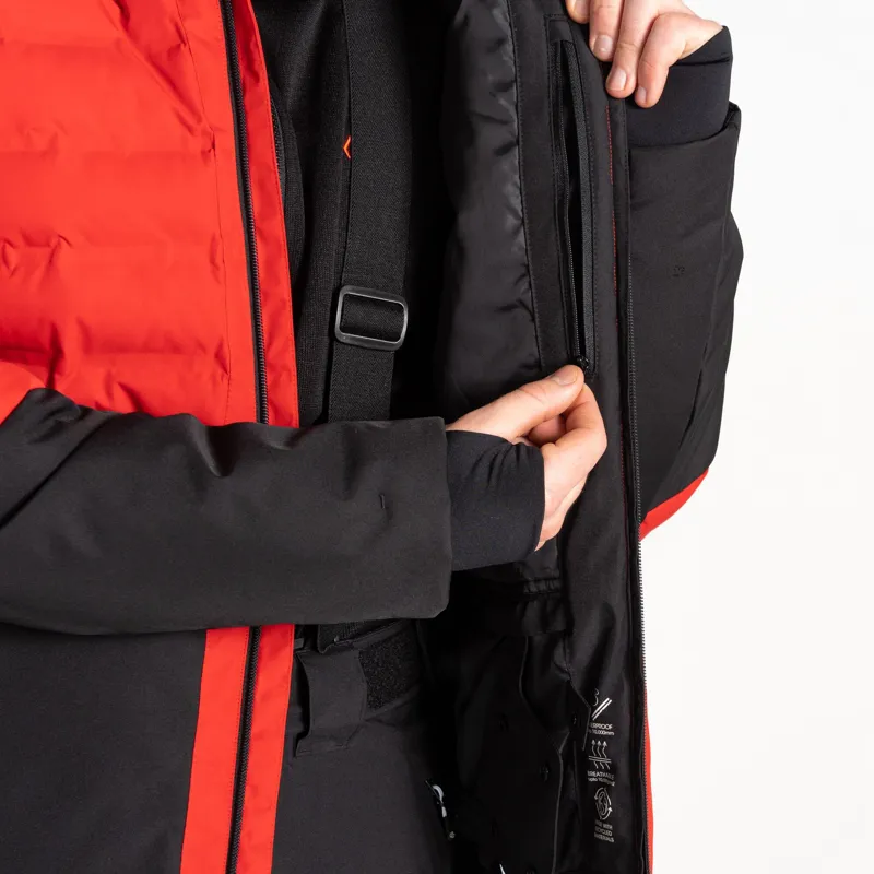 Dare2b Men's Ollie II Ski Jacket in Danger Red/Black-5