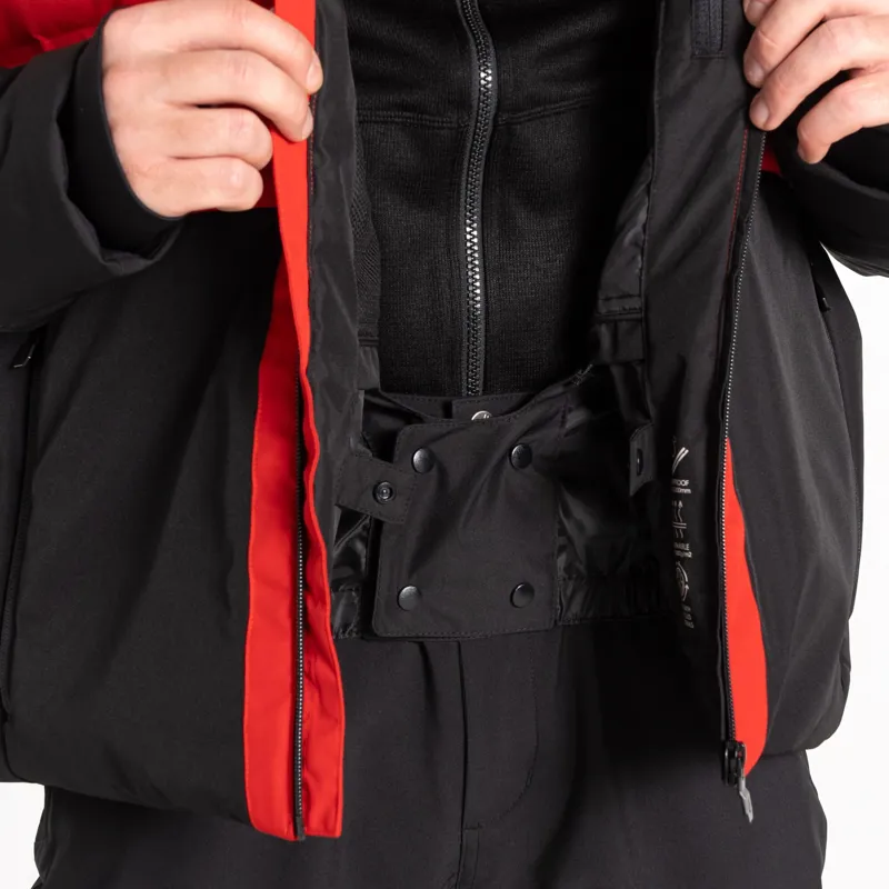 Dare2b Men's Ollie II Ski Jacket in Danger Red/Black-4