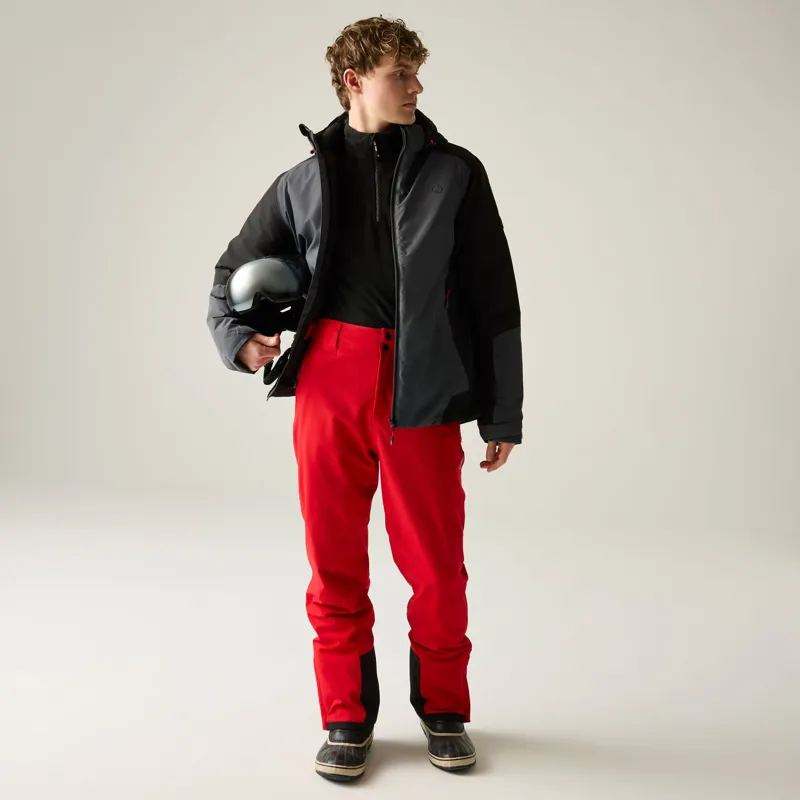 Dare2b Men's Precision II Jacket in Black/Ebony/Danger Red-10