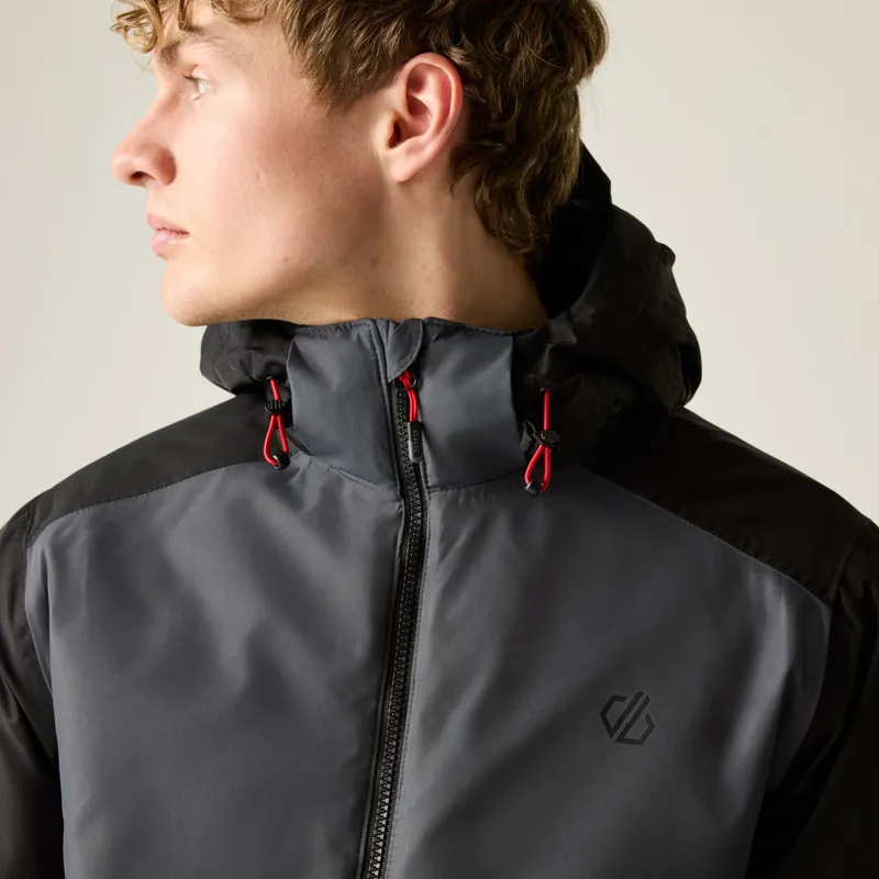 Dare2b Men's Precision II Jacket in Black/Ebony/Danger Red-9