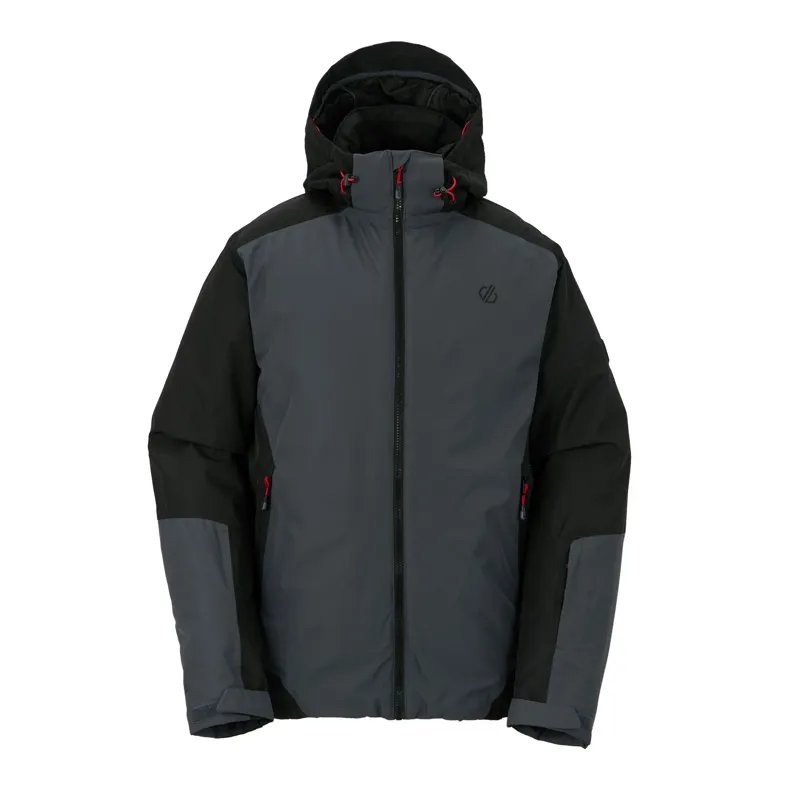 Dare2b Men's Precision II Jacket in Black/Ebony/Danger Red