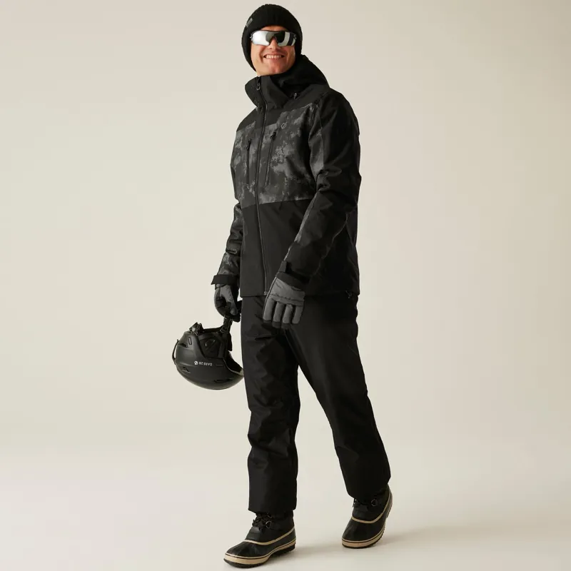 Dare2b Men's Baseplate III Ski Jacket in Black/Iron-2
