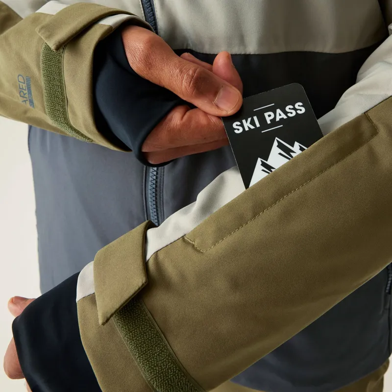 Dare2b Men's Baseplate III Ski Jacket in Olive Green-7